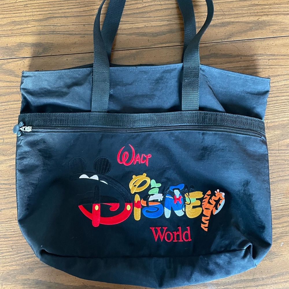 Vintage Walt Disney World Tote Bag Mickey Letters